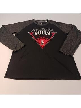 Adidas Untimate Tee Chicago Bulls Basketball Black/Gray Shirt Men's L
